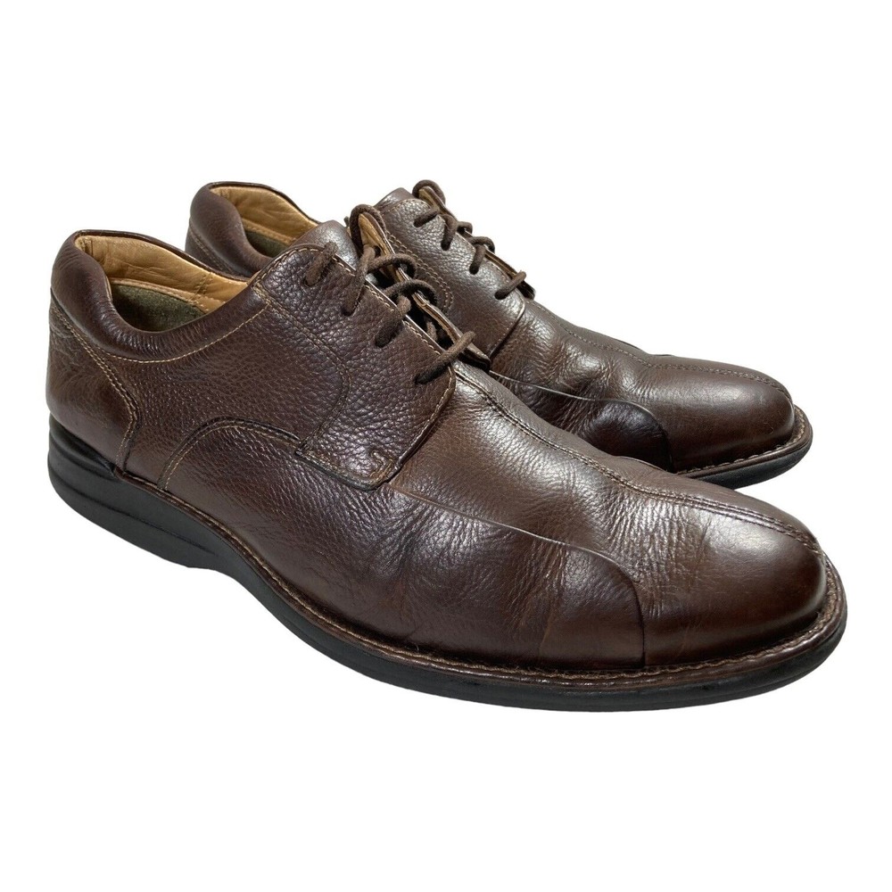 Johnston & Murphy Shuler Bicycle Brown Leather Oxford Shoes Mens 10.5M  20-7223